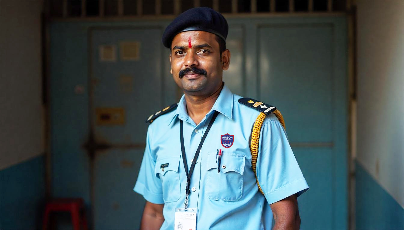 Event Bouncer at Entry Hospital Entry Check Office Building Guard